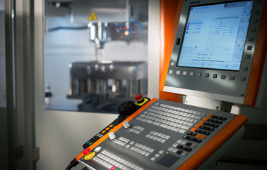 Mikron VCE 1400 PRO milling machine control panel detail