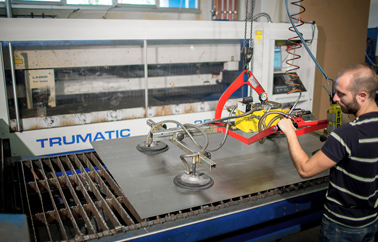 Preparation of sheet metal for laser cutting