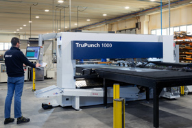 Our Trumatic 2000R punching machine